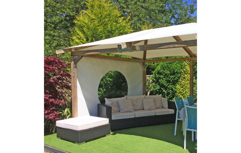 Provence Style Gazebo Replacement Roof Cover with One Wall Panel